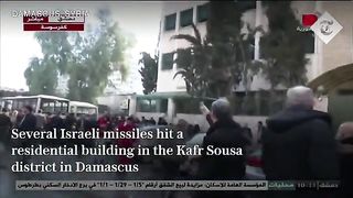 Israeli missiles hit residential buildings near security complex in Syria