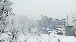 2024 First Snowfall Snow Fall In Chitral 2024