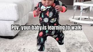 Kai has been practicing his little heart out   #fraternaltwins #momlife #twins  #walking