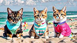 so cutty cats and dogs on the beach