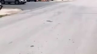 Train hit