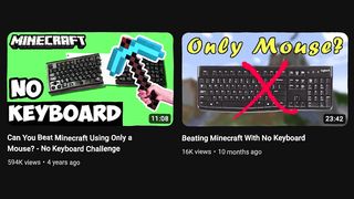 Beating Minecraft without a Keyboard