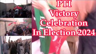 Pti support Independent Candidate Winning Rally In Election 2024