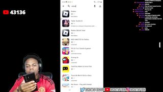 ISHOWSPEED INSTALLS HACKS ON ROBLOX ... (BANNED)
