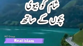 Sham ko agar bivi bacho ka Sath hansi mazaq ka waqat mil jata ha to ap bohat Khush naseeb insaan ha .