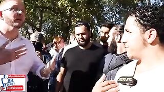 If God Is Love, How Can He Hate - Shamsi and German Christian Speakers Corner