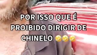 Não dirija de Chinelo kkkkk