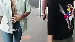 SRK ki beti and wifey airport pe with friends