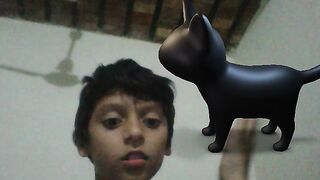 Talk with dummy virtual cat
