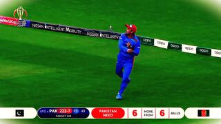 Pakistan's Tense Final Over Match highlights Afg vs pak