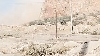 Mine blast for stone