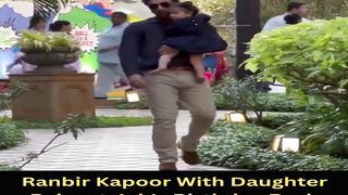 Ranbir Kapoor With Daughter Raha at Jeh's Birthday Bash #ranbirkapoor #short #shorts #trending #viral #bollywood #viralshorts