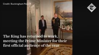King meets with Rishi Sunak for first audience after cancer diagnosis