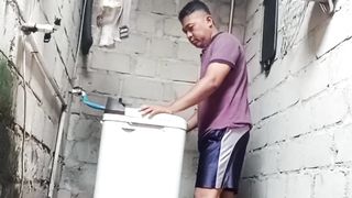 washing clothes
