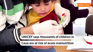 Thousands of Gaza children at risk of malnutrition, says UNICEF | REUTERS