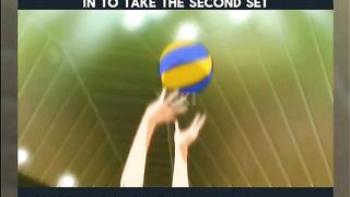 Karasuno is slowly creeping in to take the second set #anime #shorts