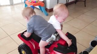 Twin Babies Fight Over Everything Funny Videos Funniest Home Videos