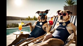 funny dogs summers and cool
