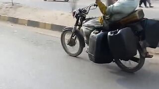 Amazing Riding On motorcycle