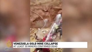At least 50 dead after open-pit gold mine collapses in Venezuela