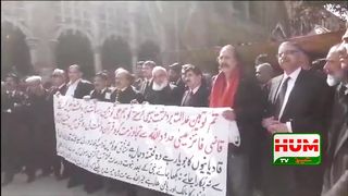 Breaking News | Lawyers protest | Violent protest against blasphemy | Humtez tv