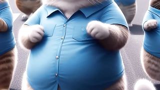 pasukan kucing gemoy joget ok gas #shorts