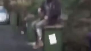 Fireworks Inside a Dumpster