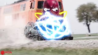 Train Crash Funny Video