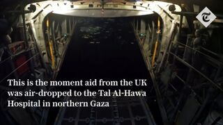 UK and Jordan air drop aid to Gaza hospital