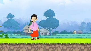 #cartoon মিনা আর মিঠু তারা এখন চোর ধরবে