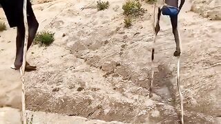 Unique traditions of a tribe in the Omo Valley, Ethiopia