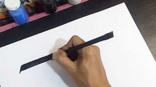 make calligraphy writing the name Tia