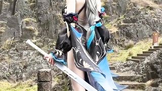 Shenhe Cosplay with new skin