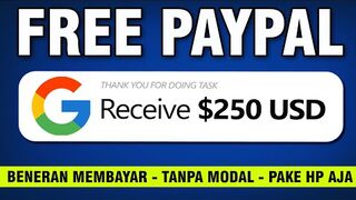 MAKE MONEY ONLINE : Free Paypal $250 USD Modal Email - Aplikasi Penghasil Uang Tercepat - Cara Dapat Uang dari Internet.