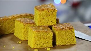Sfouf ( Lebanese Turmeric Cake) - Spongy, Juicy and Tasty sfouf Recipe