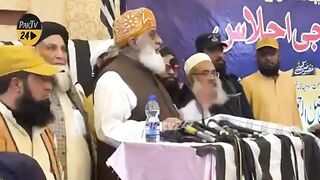 Maulana Fazlur Rehman openly came to the field against Chief Justice Qazi Faizaisa and election rigging
