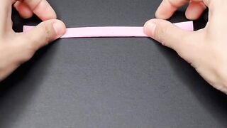 Use four pieces of paper to make fun infinite flips.