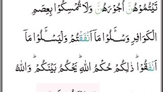 Surah Al-Mumtahana part 7