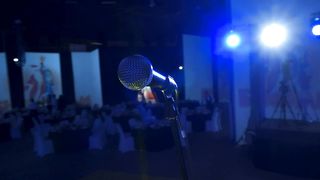 Microphone in a party hall