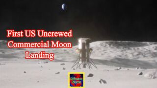 US lander successfully touches down on the moon