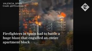 Deadly fire ravages residential building in Valencia