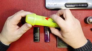 Запрвка зажигалки. Почему газ вылетает наружу при заправке.