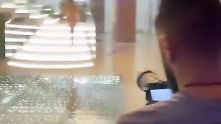 The girl did not appreciate her man's reaction