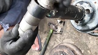 Replace shock absorber bushing