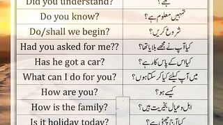 Daily English sentences