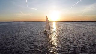 "Yacht Majesty: Sailing into the Sunset"