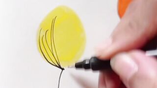 Easy flower drawing