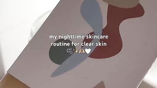 Nighttime skincare routine