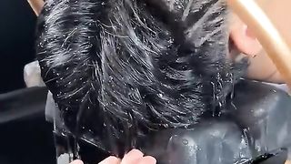 ASMR Hair care & WAsh with Face massage & wash