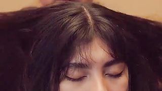 Esperanza's head & foot massage with hair play, whispering & ASMR triggers for sleep and relaxation
